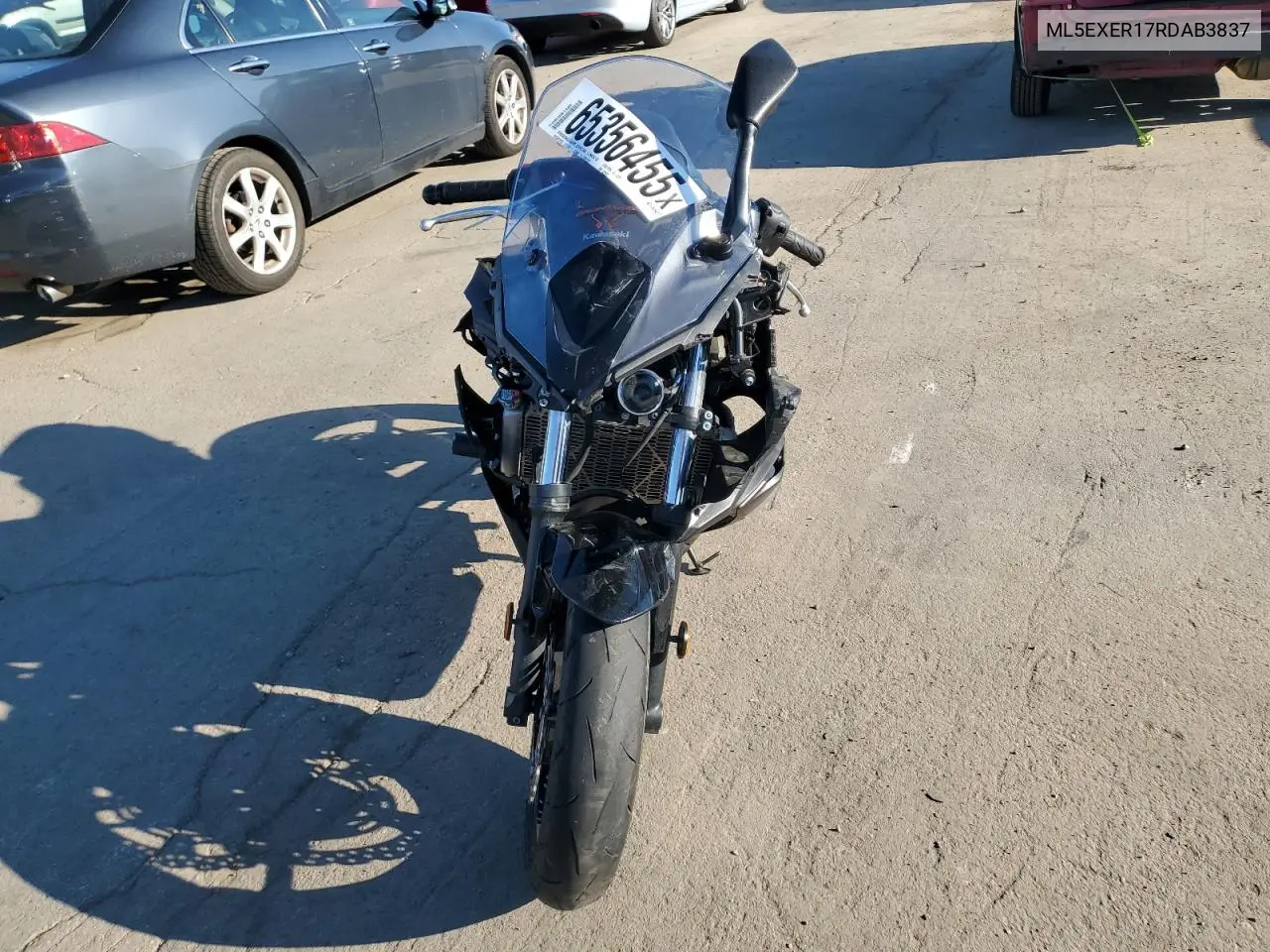 2024 Kawasaki Ex650 R VIN: ML5EXER17RDAB3837 Lot: 65356455