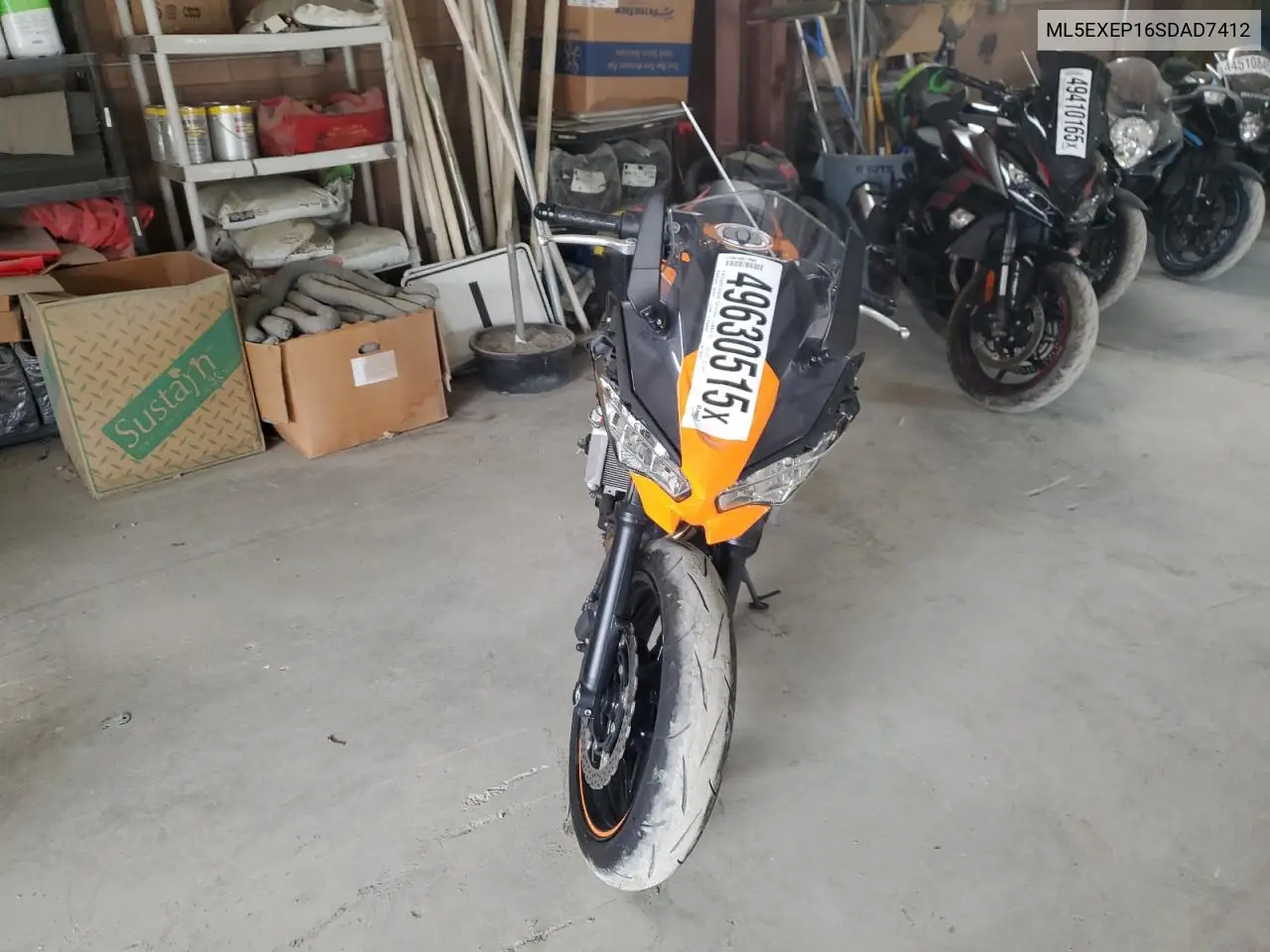 2025 Kawasaki Ex650 P VIN: ML5EXEP16SDAD7412 Lot: 49630515