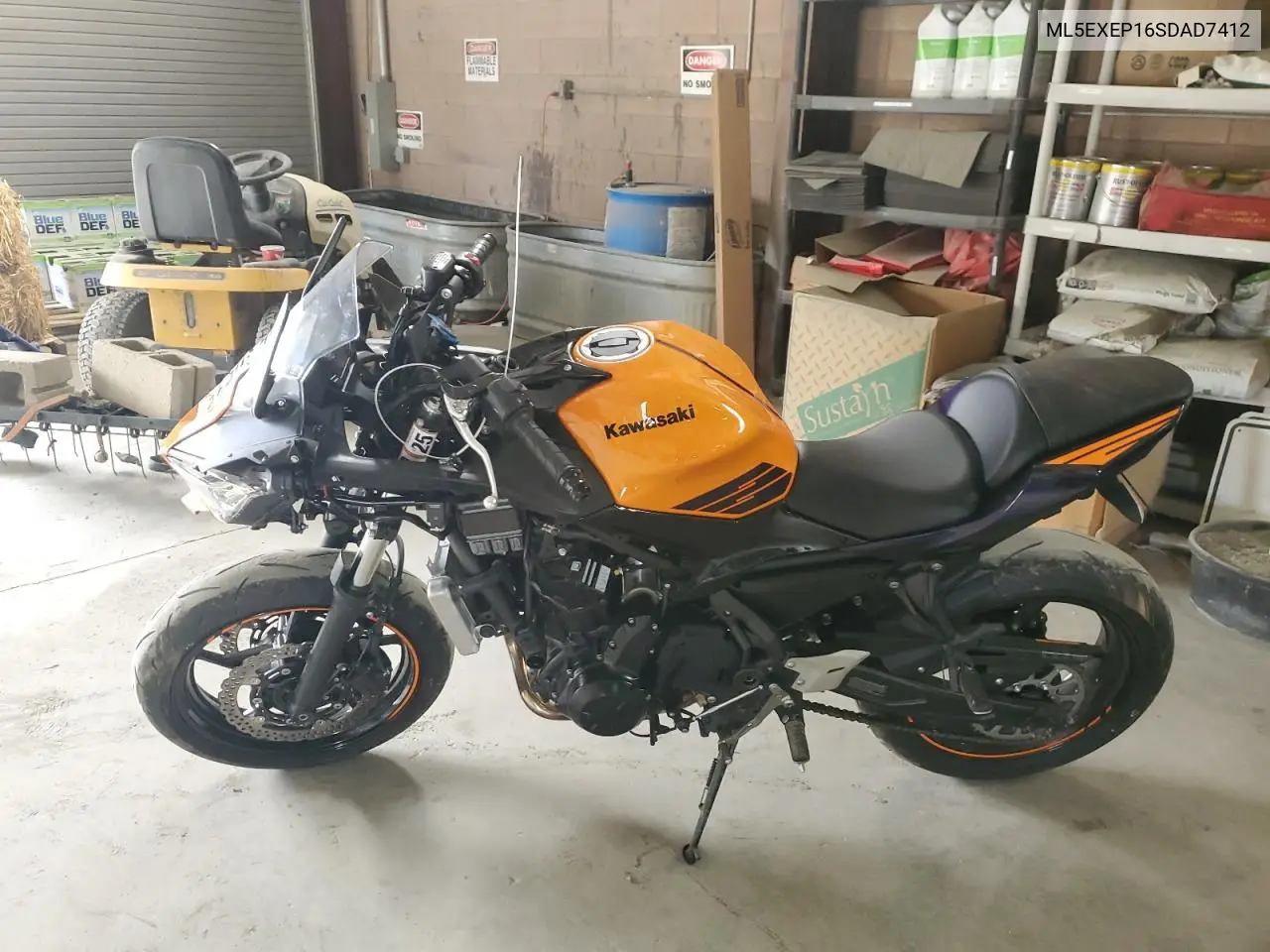 2025 Kawasaki Ex650 P VIN: ML5EXEP16SDAD7412 Lot: 49630515