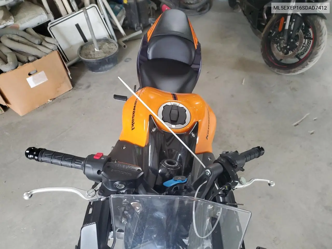2025 Kawasaki Ex650 P VIN: ML5EXEP16SDAD7412 Lot: 49630515