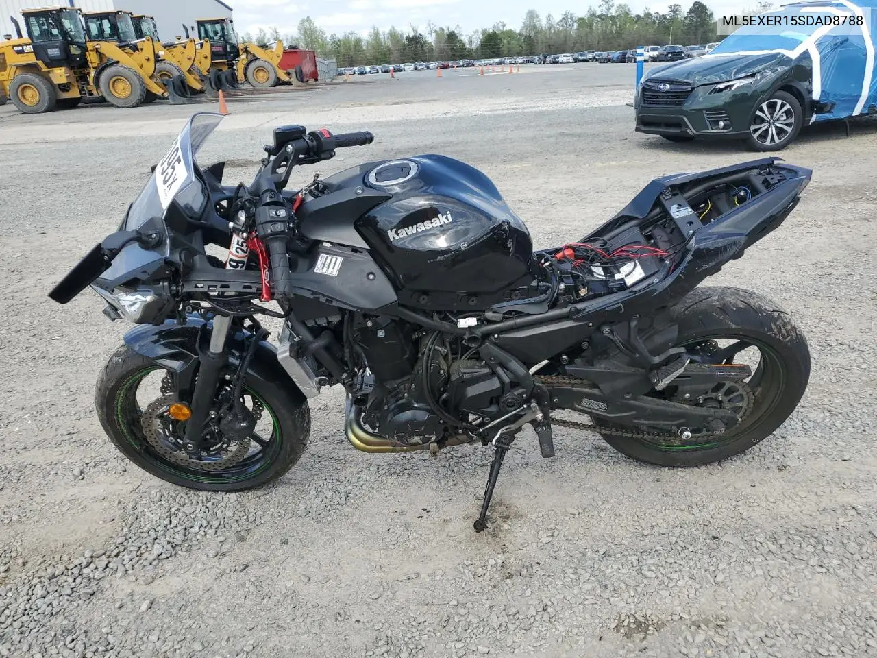 2025 Kawasaki Ex650 R VIN: ML5EXER15SDAD8788 Lot: 51736095
