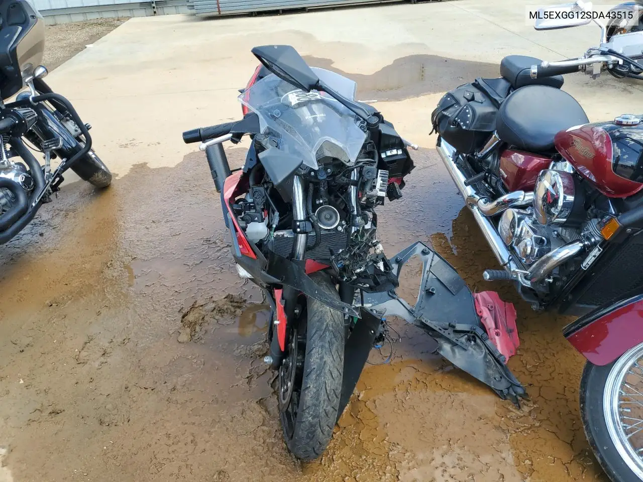 2025 Kawasaki Ex500 VIN: ML5EXGG12SDA43515 Lot: 57168625