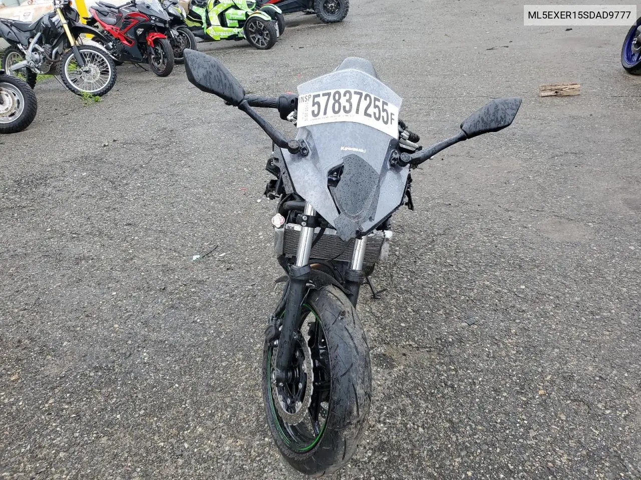 2025 Kawasaki Ex650 R VIN: ML5EXER15SDAD9777 Lot: 57837255