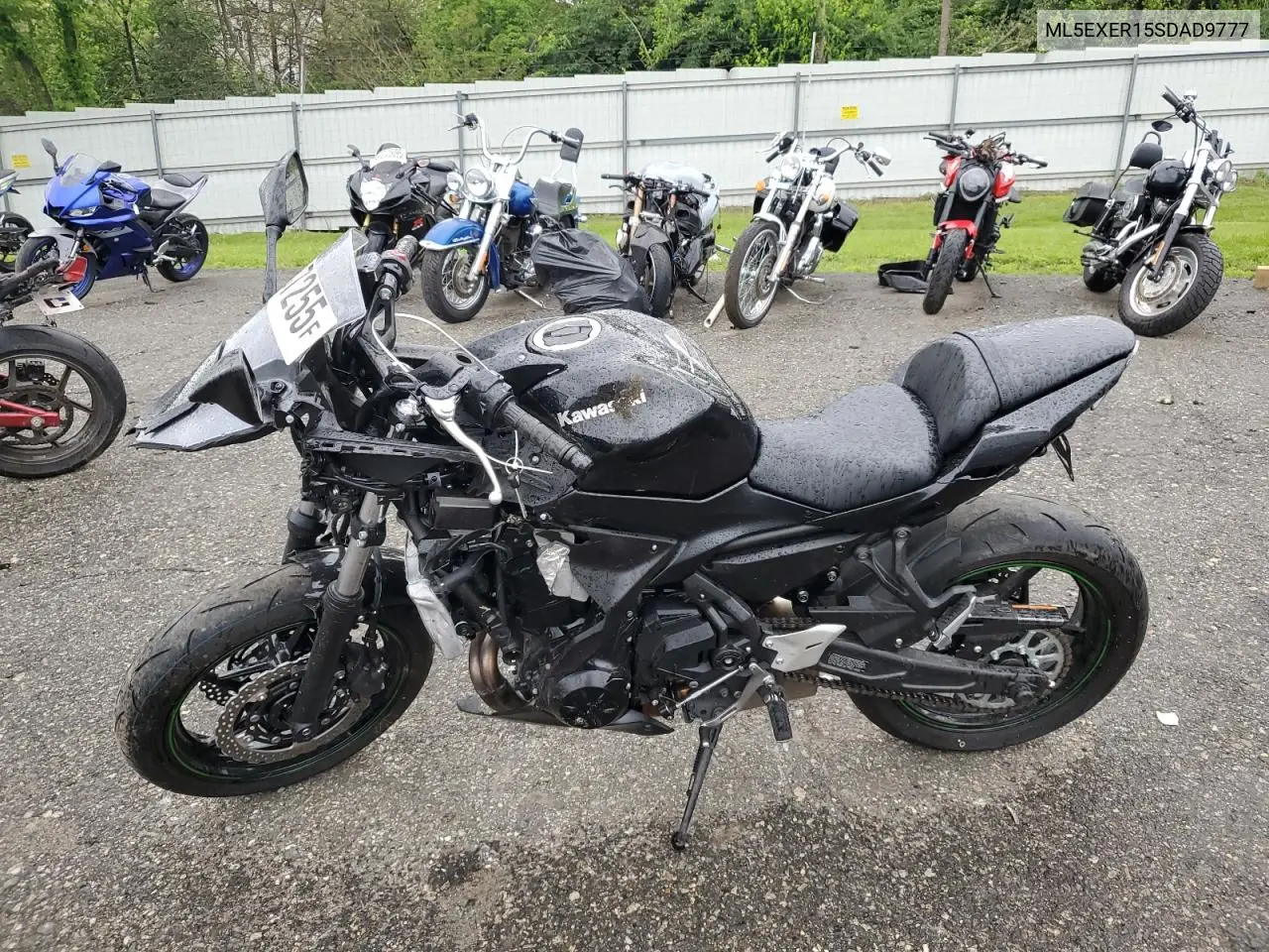 2025 Kawasaki Ex650 R VIN: ML5EXER15SDAD9777 Lot: 57837255