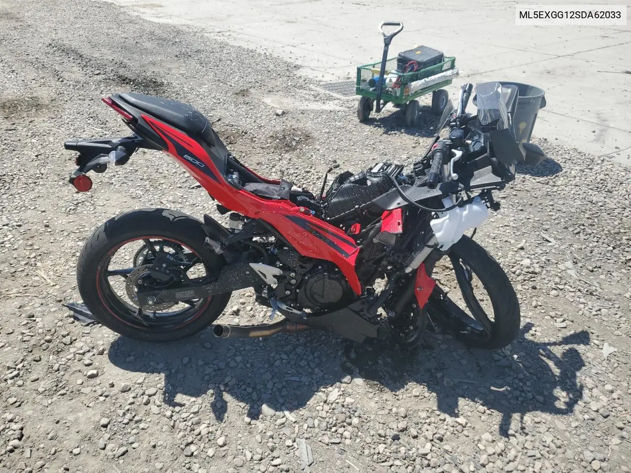 2025 Kawasaki Ex500 VIN: ML5EXGG12SDA62033 Lot: 58165395