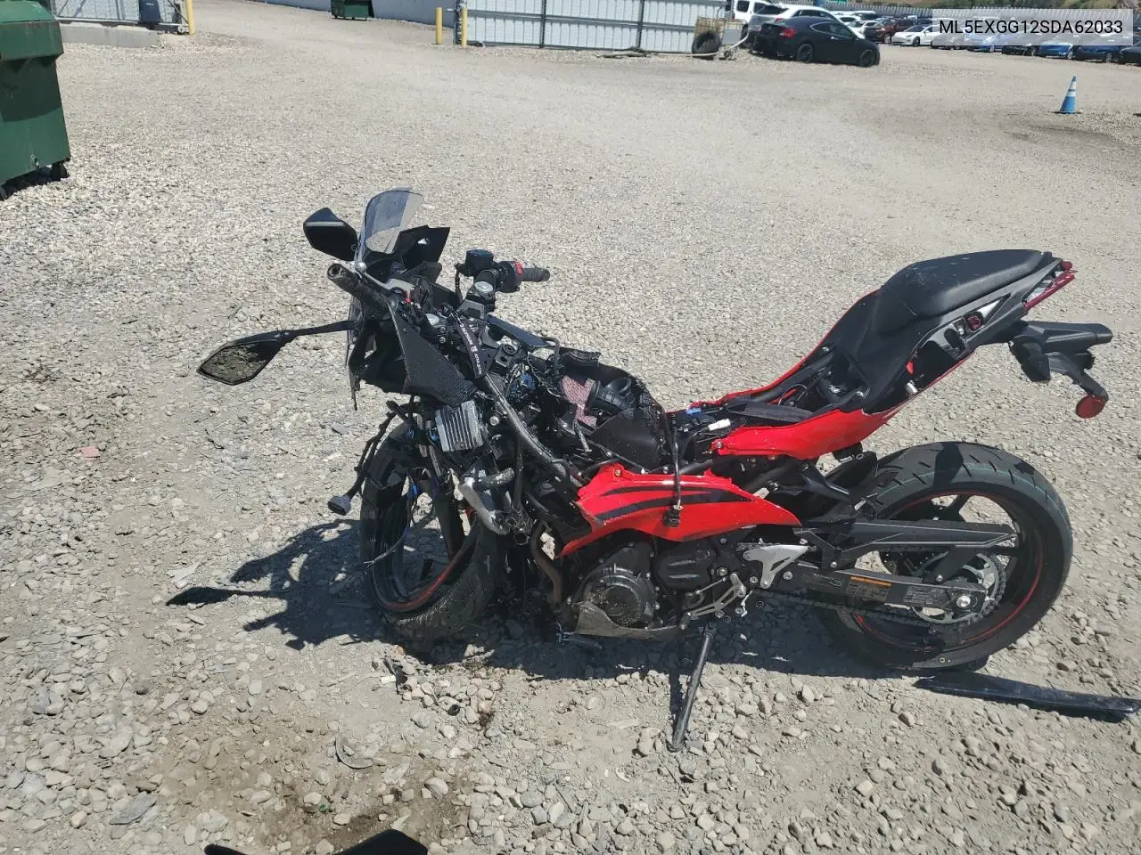 2025 Kawasaki Ex500 VIN: ML5EXGG12SDA62033 Lot: 58165395