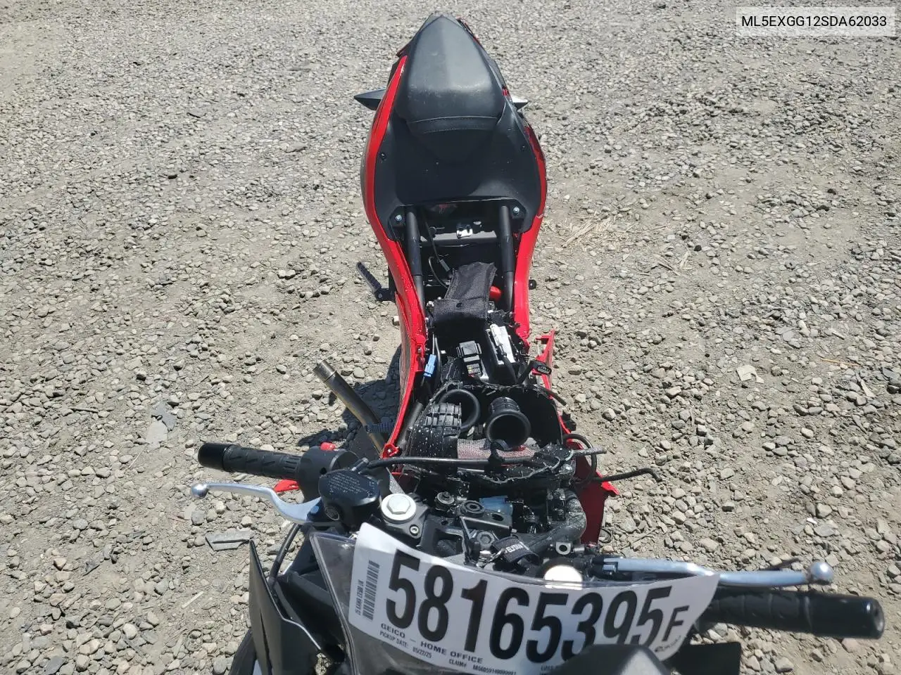2025 Kawasaki Ex500 VIN: ML5EXGG12SDA62033 Lot: 58165395