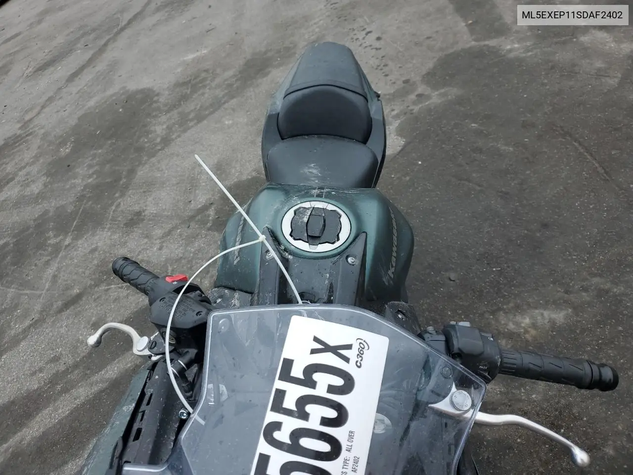2025 Kawasaki Ex650 P VIN: ML5EXEP11SDAF2402 Lot: 58165655