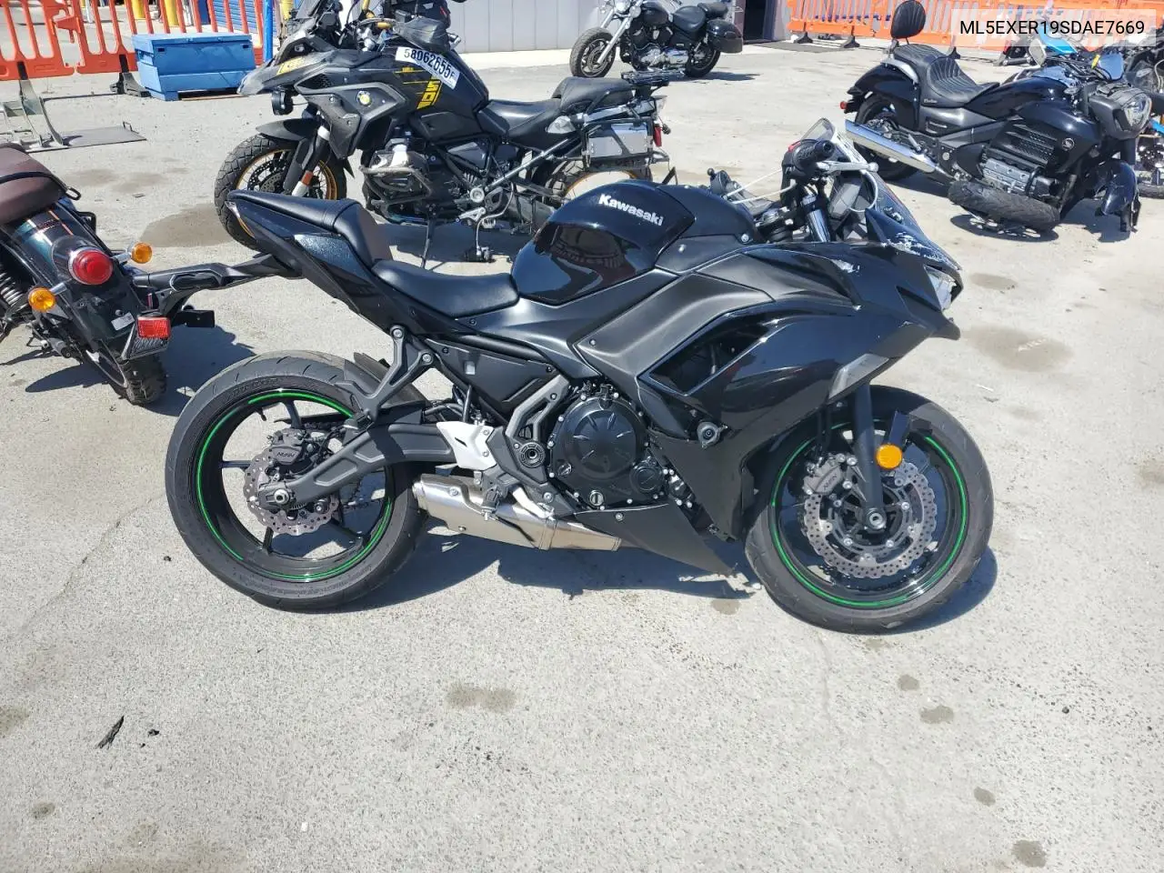 2025 Kawasaki Ex650 R VIN: ML5EXER19SDAE7669 Lot: 58377285