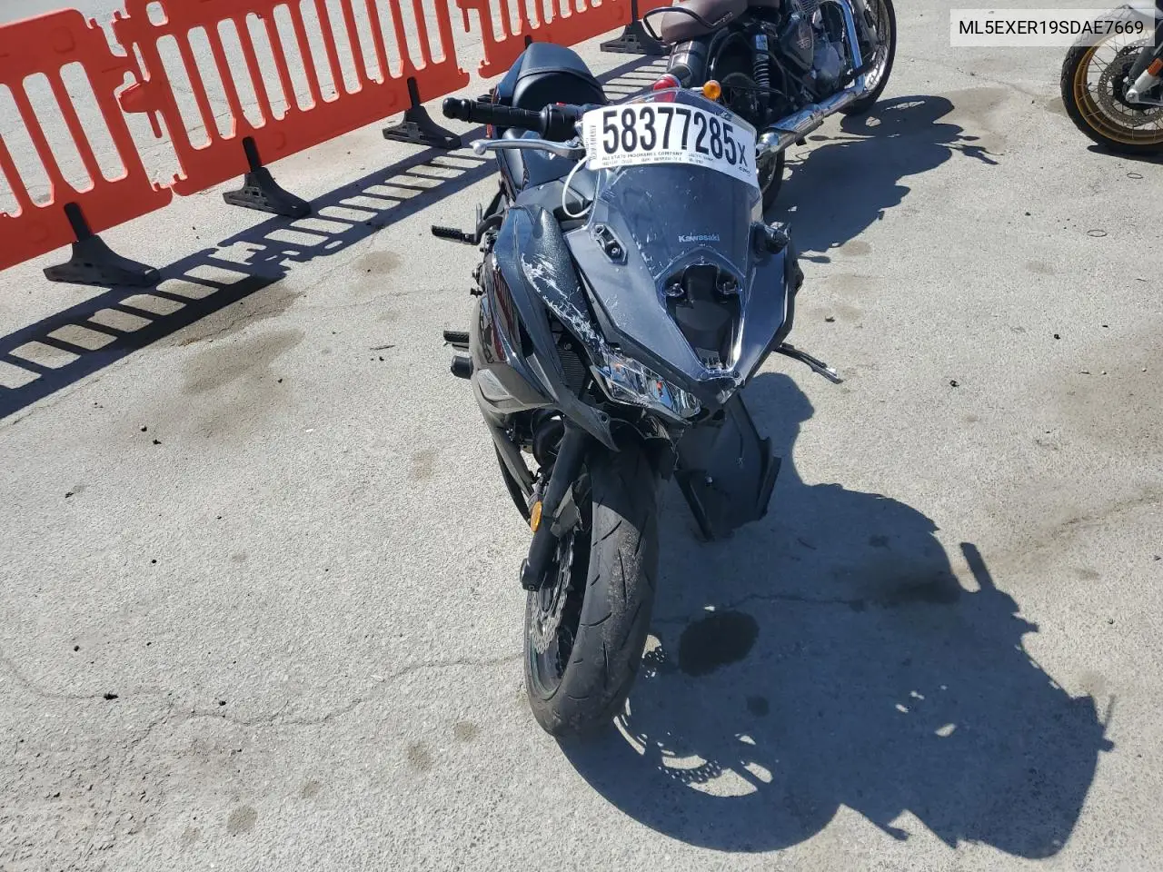 2025 Kawasaki Ex650 R VIN: ML5EXER19SDAE7669 Lot: 58377285