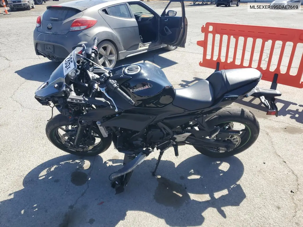 2025 Kawasaki Ex650 R VIN: ML5EXER19SDAE7669 Lot: 58377285