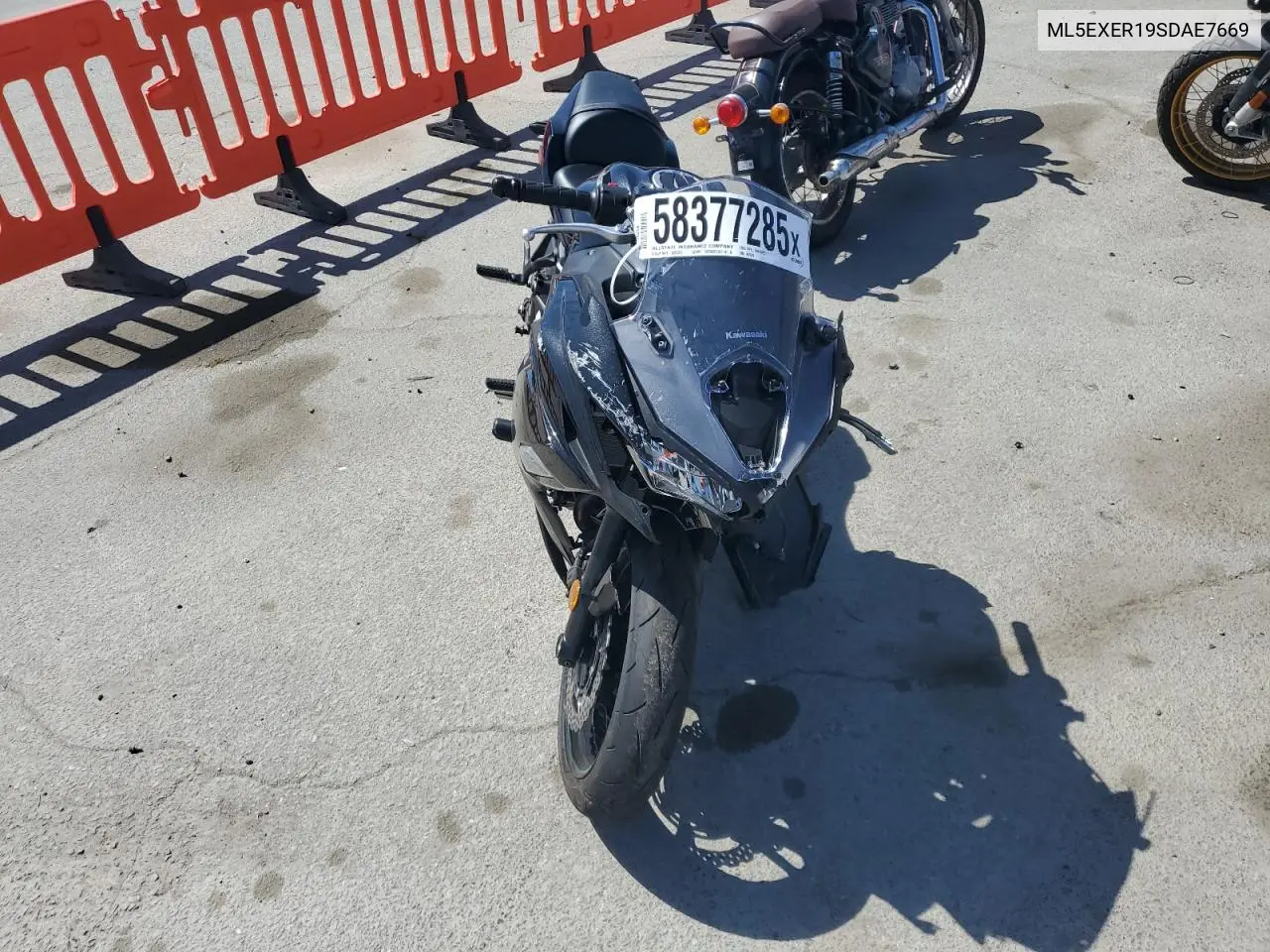 2025 Kawasaki Ex650 R VIN: ML5EXER19SDAE7669 Lot: 58377285
