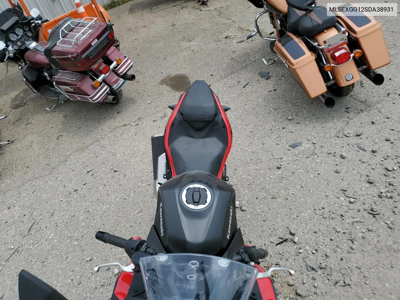 2025 Kawasaki Ex500 VIN: ML5EXGG12SDA38931 Lot: 59099965