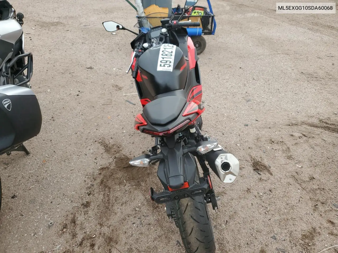 2025 Kawasaki Ex500 VIN: ML5EXGG10SDA60068 Lot: 59182125