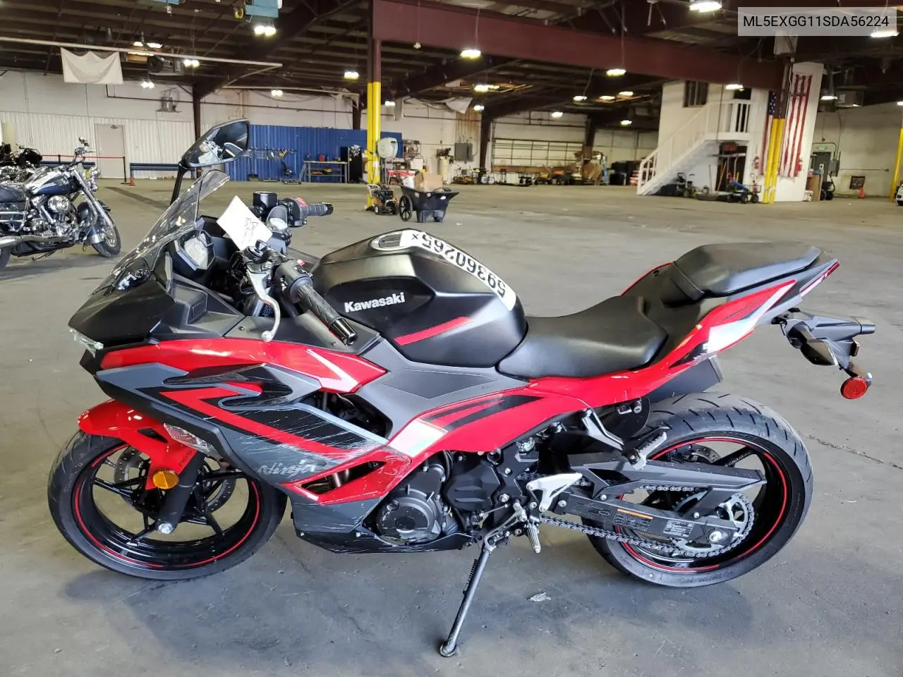 2025 Kawasaki Ex500 VIN: ML5EXGG11SDA56224 Lot: 59360265