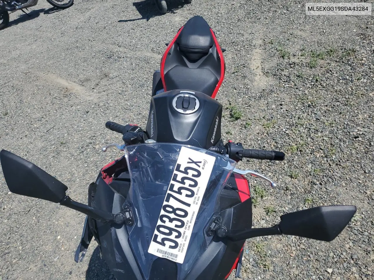2025 Kawasaki Ex500 VIN: ML5EXGG19SDA43284 Lot: 59387555
