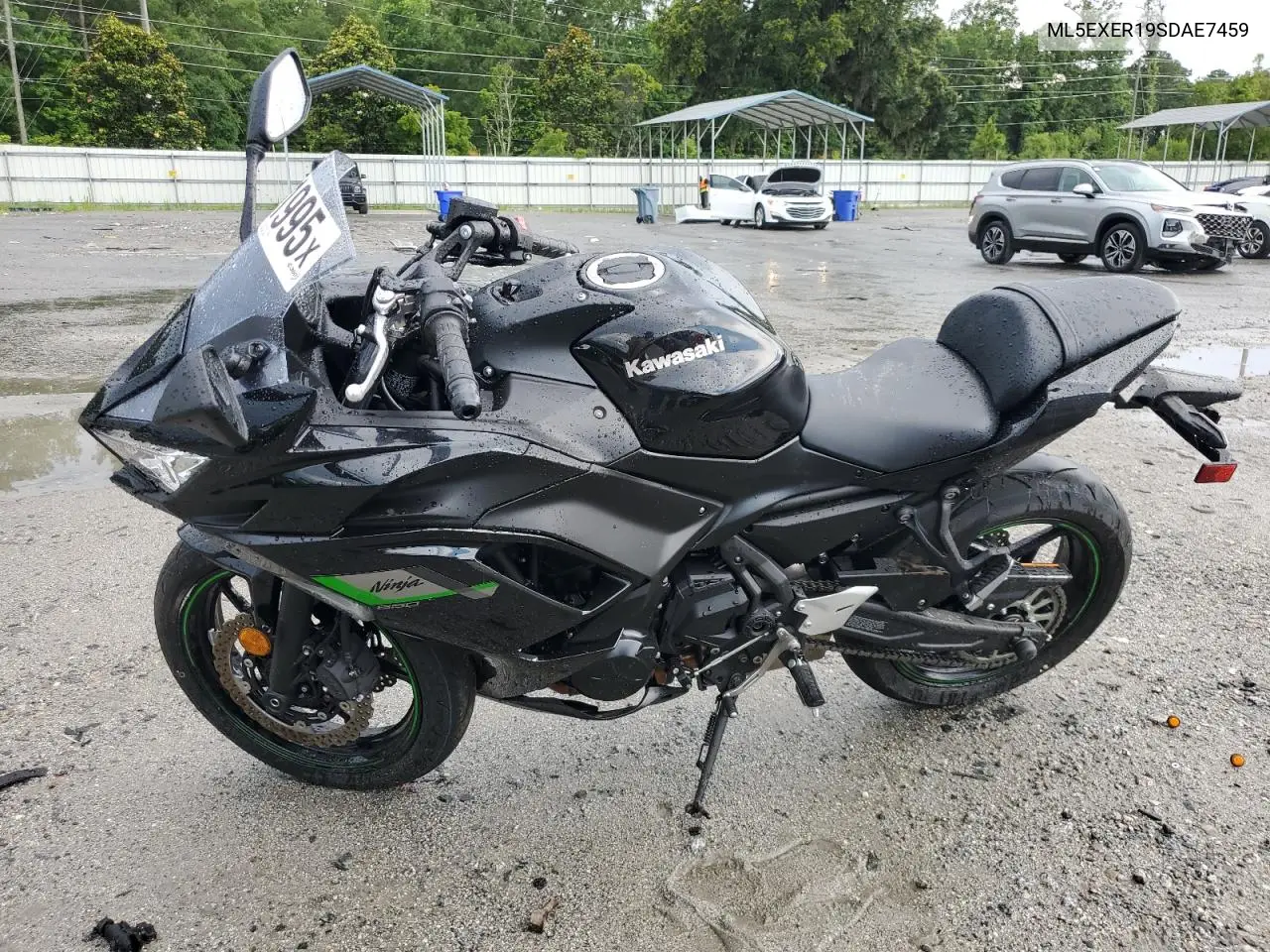 2025 Kawasaki Ex650 R VIN: ML5EXER19SDAE7459 Lot: 59761995