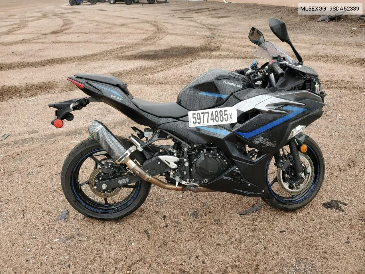 2025 Kawasaki Ex500 VIN: ML5EXGG19SDA52339 Lot: 59774885