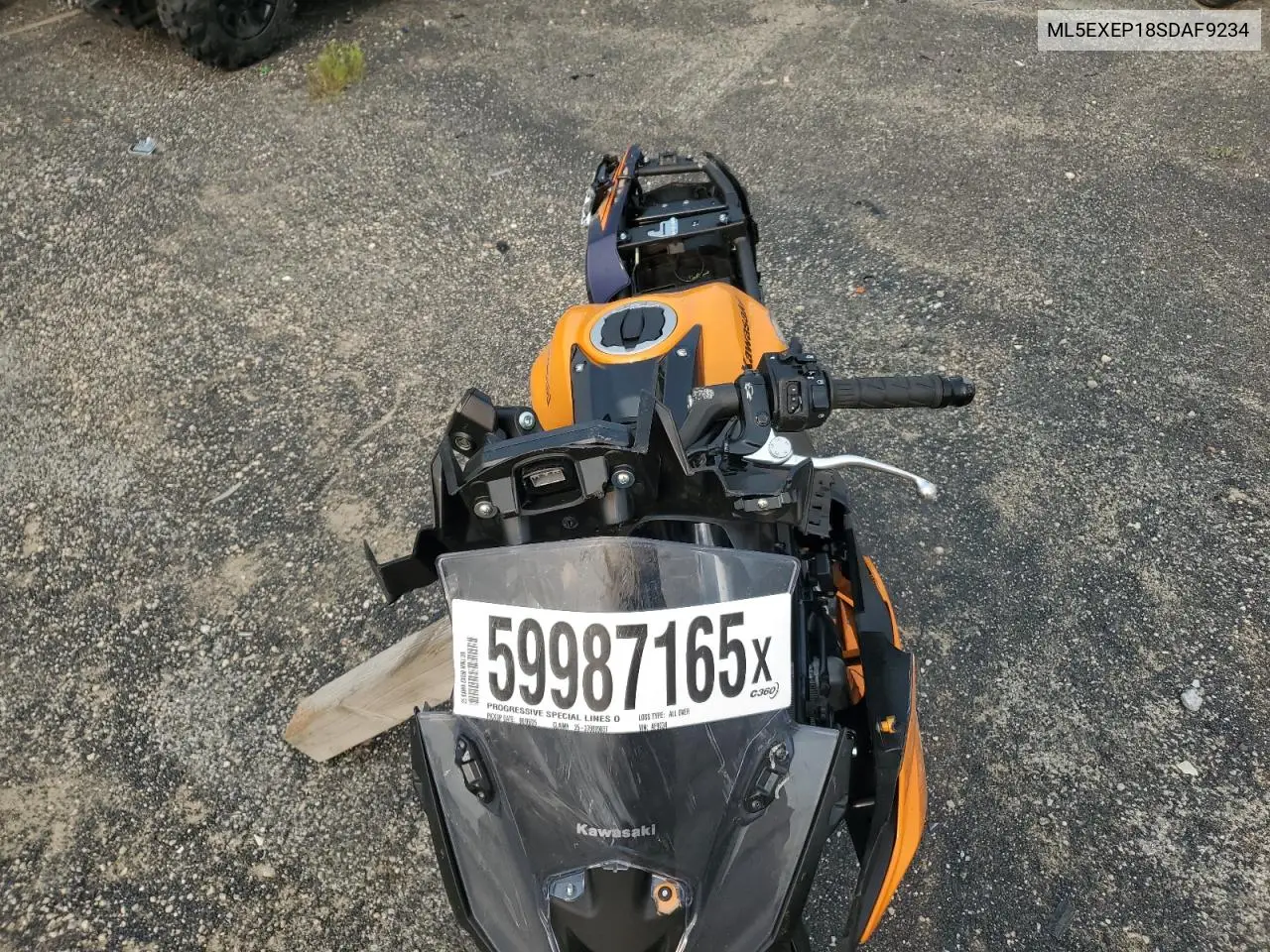 2025 Kawasaki Ex650 P VIN: ML5EXEP18SDAF9234 Lot: 59987165