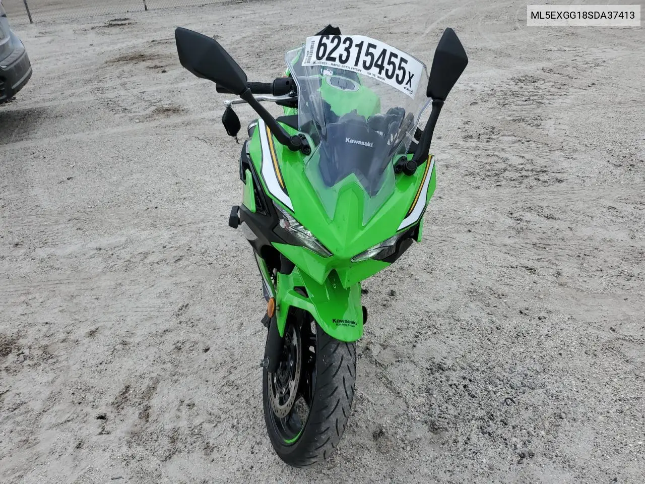 2025 Kawasaki Ex500 A VIN: ML5EXGG18SDA37413 Lot: 62315455