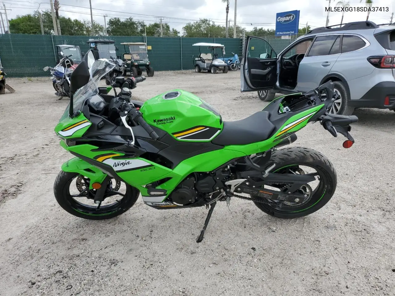 2025 Kawasaki Ex500 A VIN: ML5EXGG18SDA37413 Lot: 62315455