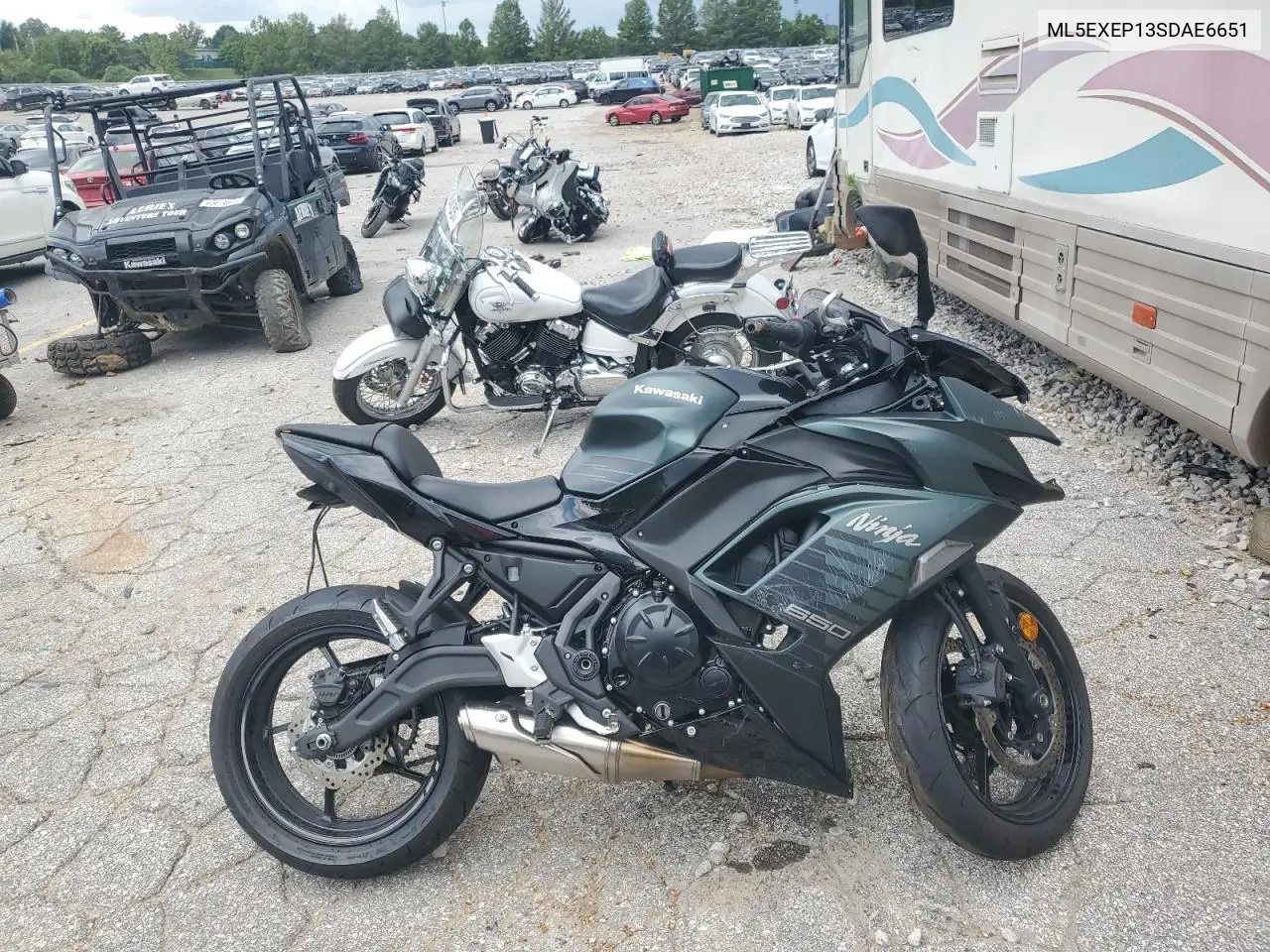 2025 Kawasaki Ex650 P VIN: ML5EXEP13SDAE6651 Lot: 63850235