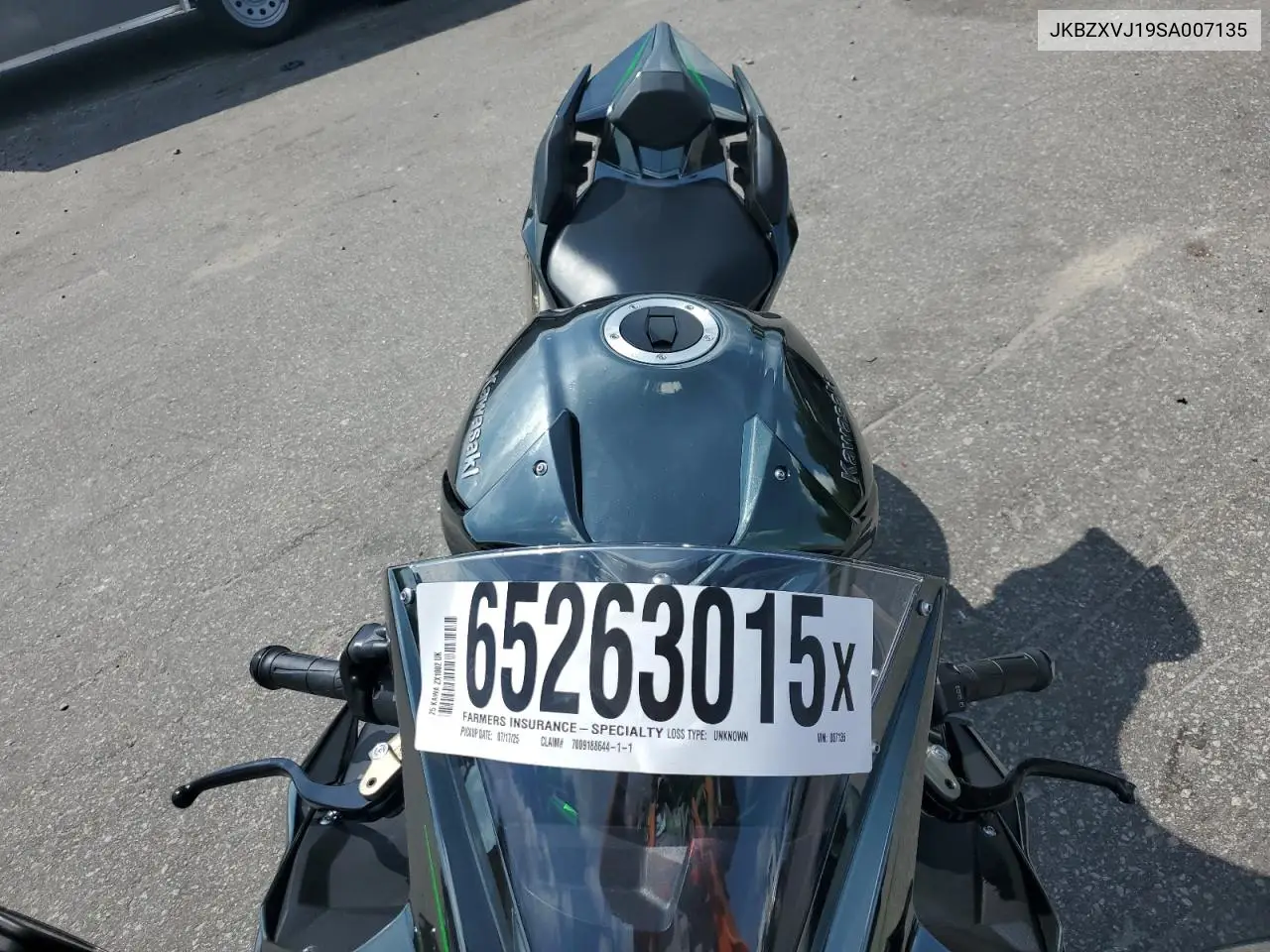 2025 Kawasaki Zx1002 VIN: JKBZXVJ19SA007135 Lot: 65263015