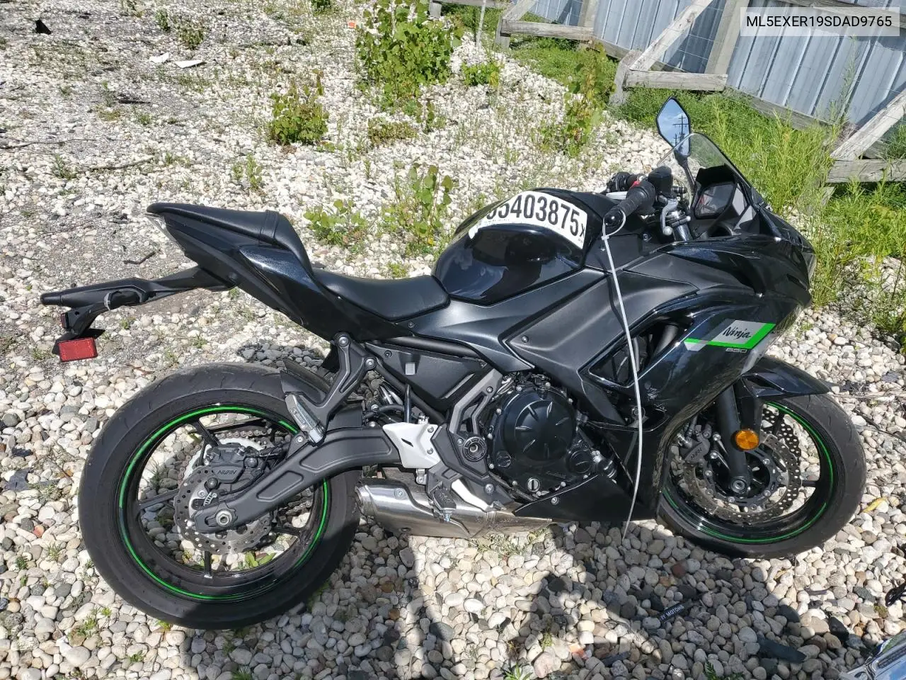 2025 Kawasaki Ex650 R VIN: ML5EXER19SDAD9765 Lot: 65403875