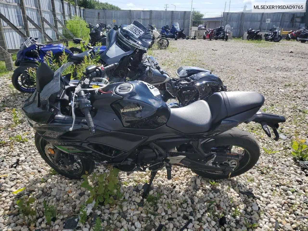 2025 Kawasaki Ex650 R VIN: ML5EXER19SDAD9765 Lot: 65403875