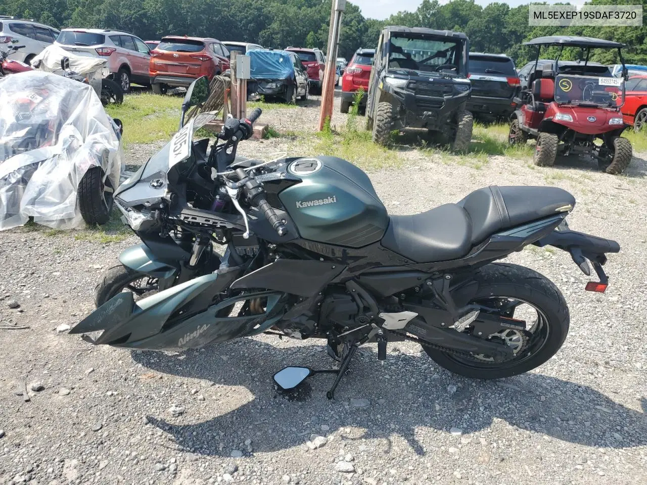 2025 Kawasaki Ex650 P VIN: ML5EXEP19SDAF3720 Lot: 65449905