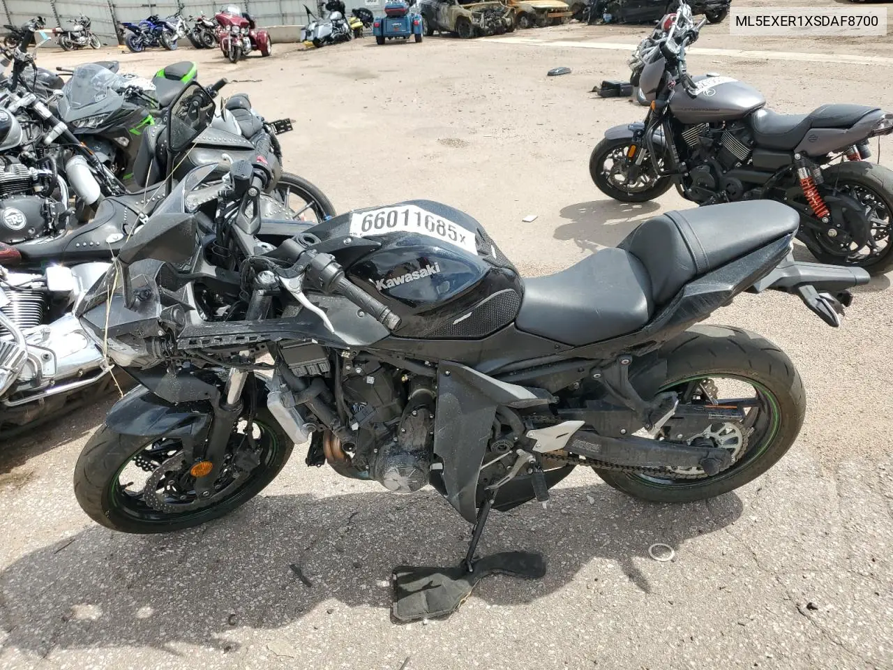 2025 Kawasaki Ex650 R VIN: ML5EXER1XSDAF8700 Lot: 66011685