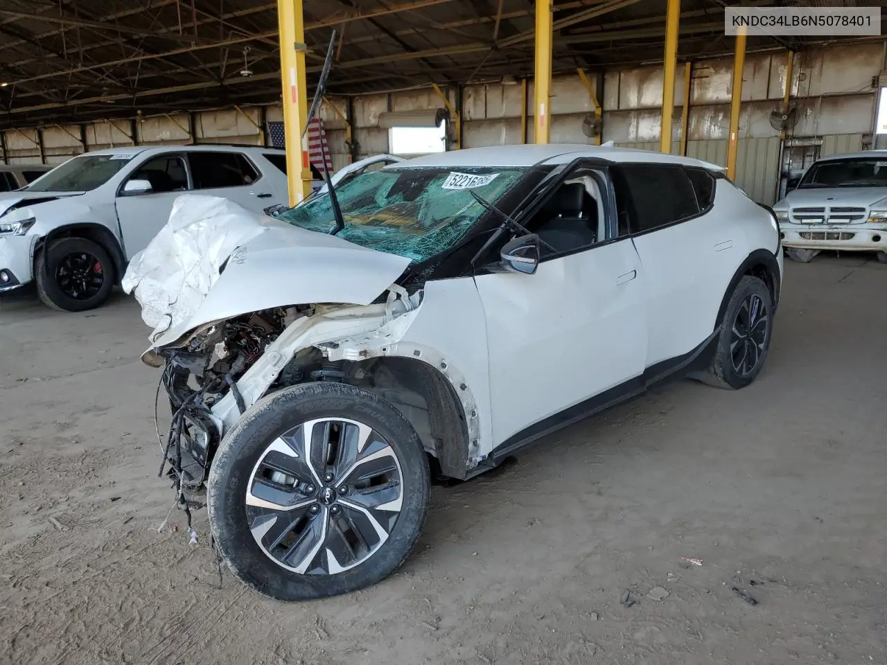 2022 Kia Ev6 Light VIN: KNDC34LB6N5078401 Lot: 52216285
