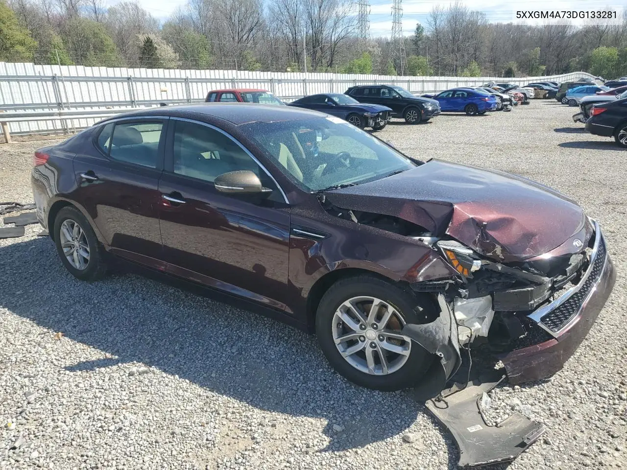 2013 Kia Optima Lx VIN: 5XXGM4A73DG133281 Lot: 49608815
