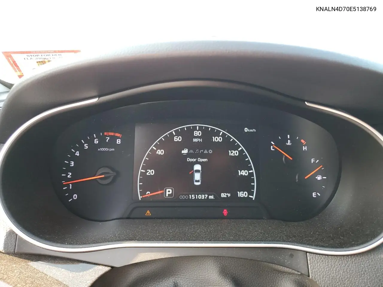 2014 Kia Cadenza Premium VIN: KNALN4D70E5138769 Lot: 59087025