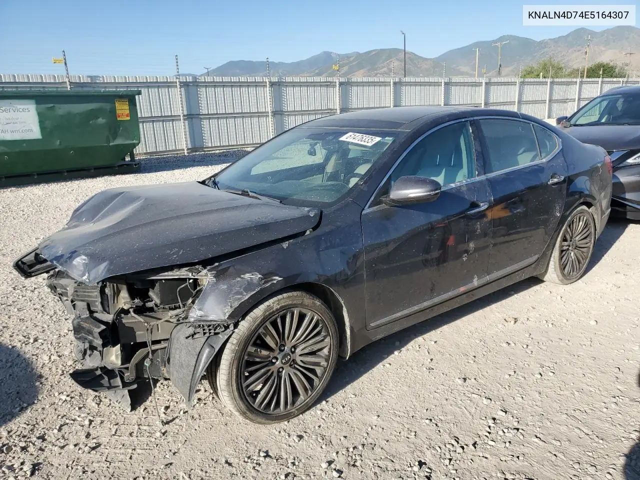 2014 Kia Cadenza Premium VIN: KNALN4D74E5164307 Lot: 61476335