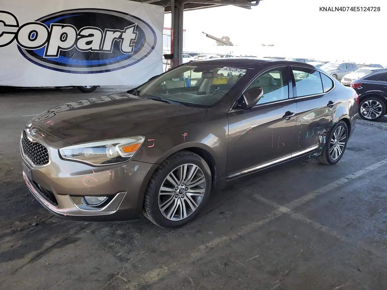 2014 Kia Cadenza Premium VIN: KNALN4D74E5124728 Lot: 62922875