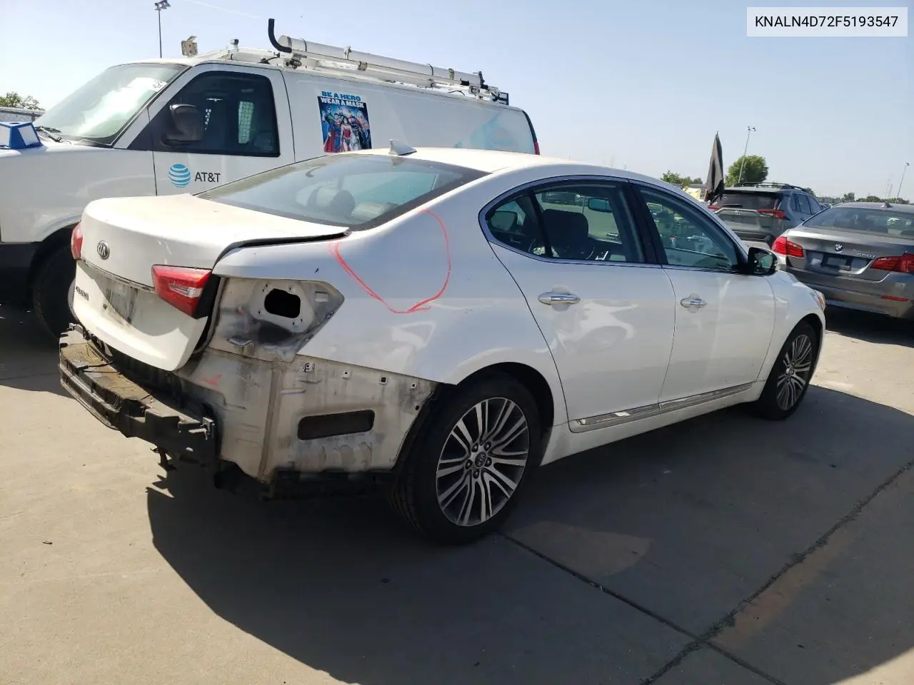 2015 Kia Cadenza Premium VIN: KNALN4D72F5193547 Lot: 55508455