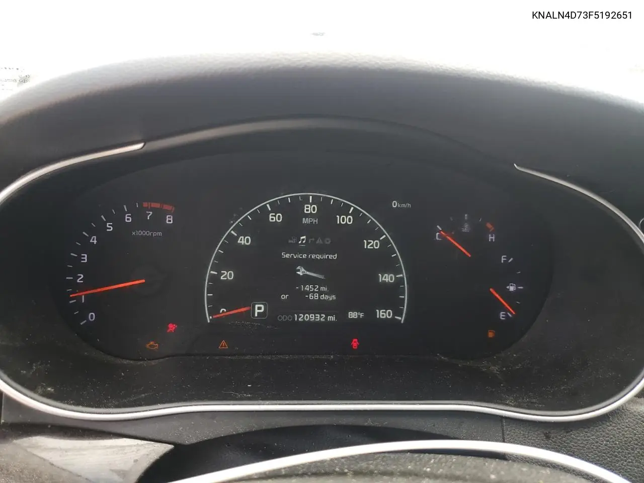 2015 Kia Cadenza Premium VIN: KNALN4D73F5192651 Lot: 56640415