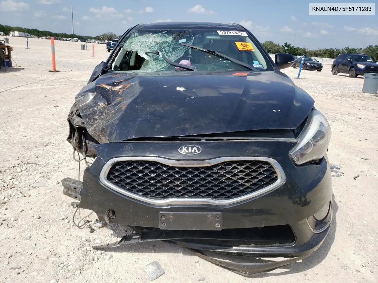 2015 Kia Cadenza Premium VIN: KNALN4D75F5171283 Lot: 59791305