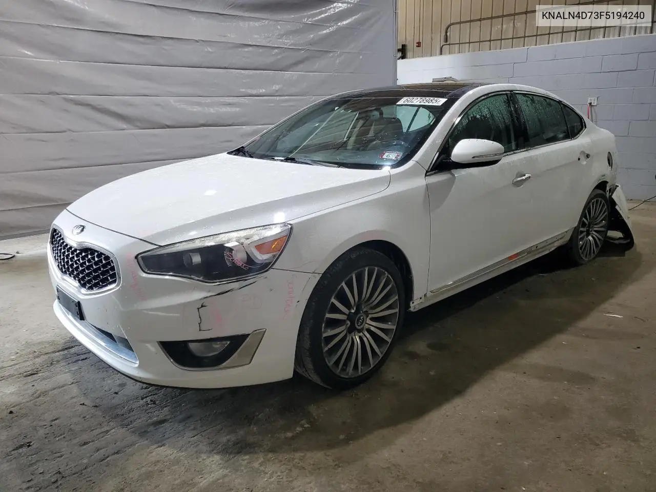 2015 Kia Cadenza Premium VIN: KNALN4D73F5194240 Lot: 60278985