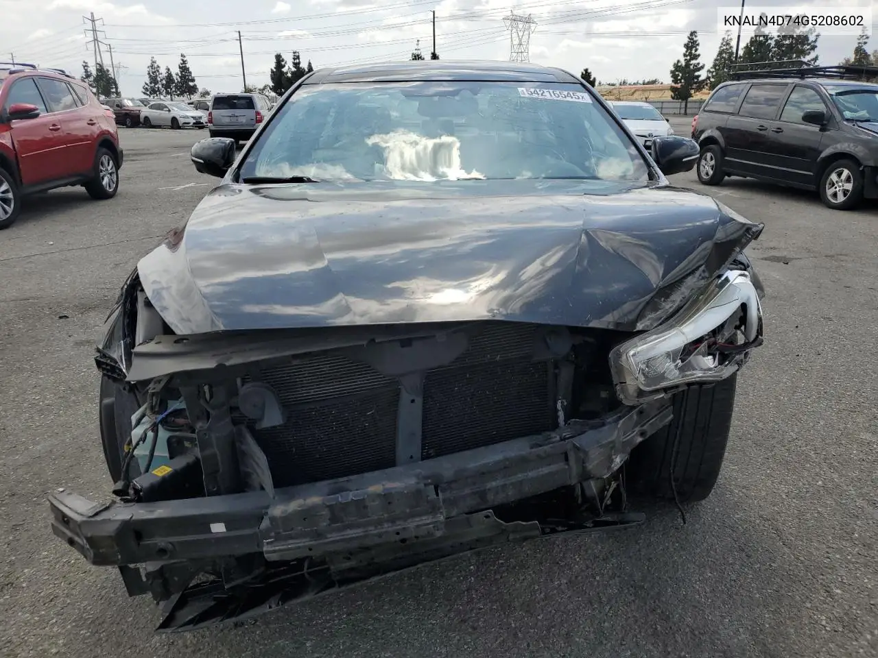 2016 Kia Cadenza Luxury VIN: KNALN4D74G5208602 Lot: 54216545
