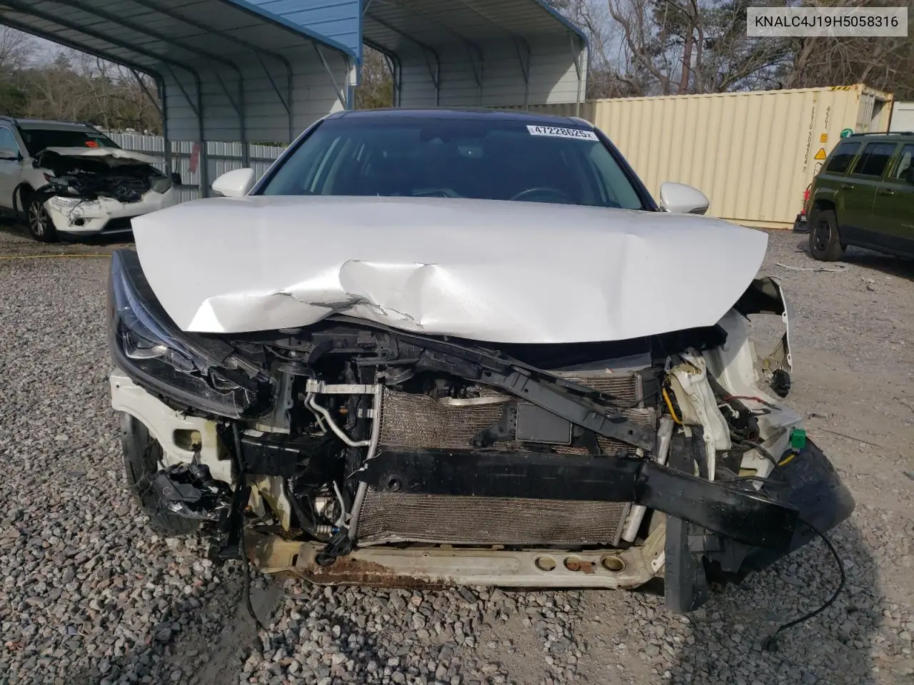 2017 Kia Cadenza Premium VIN: KNALC4J19H5058316 Lot: 47228625