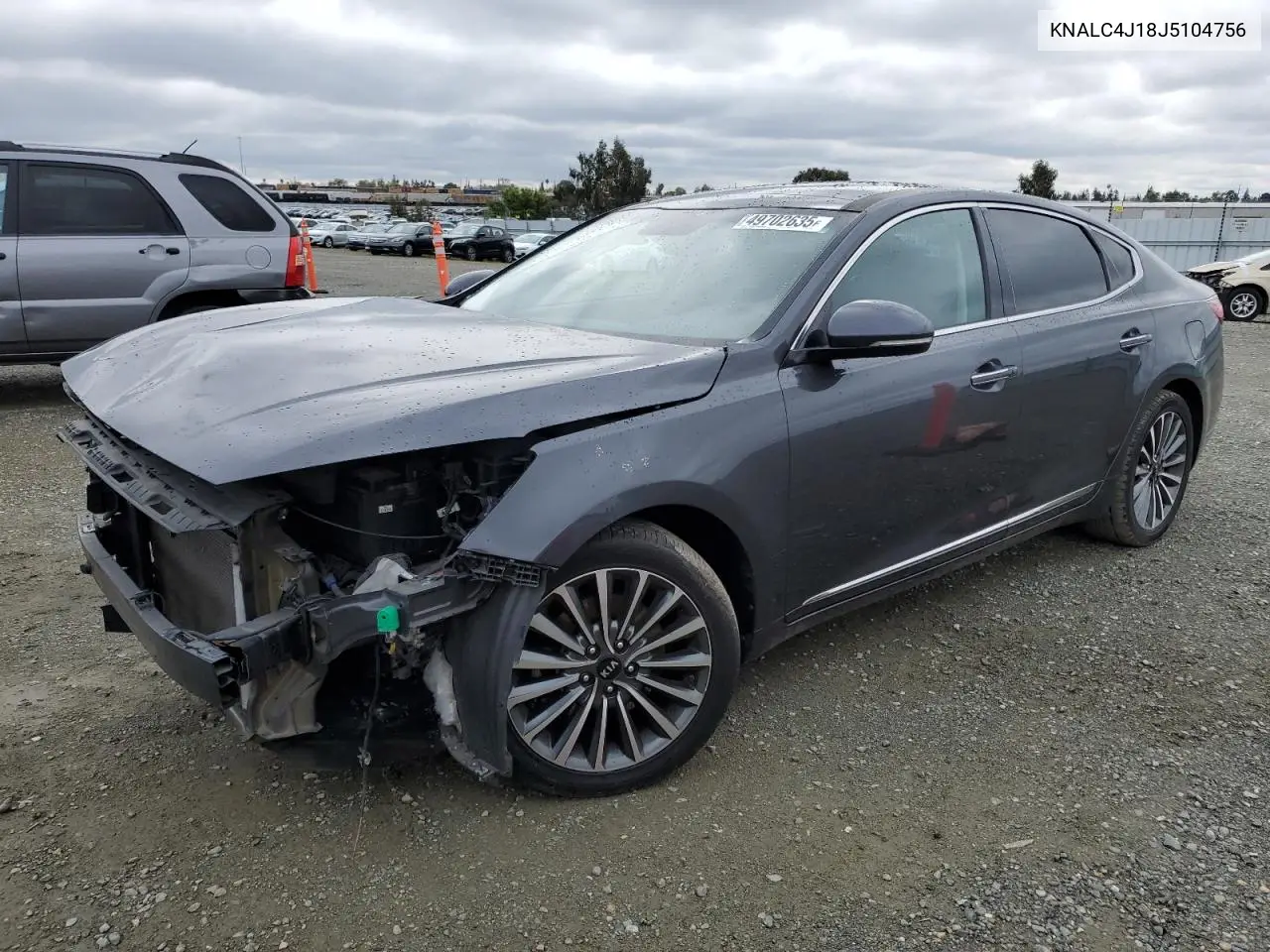 2018 Kia Cadenza Luxury VIN: KNALC4J18J5104756 Lot: 49702635