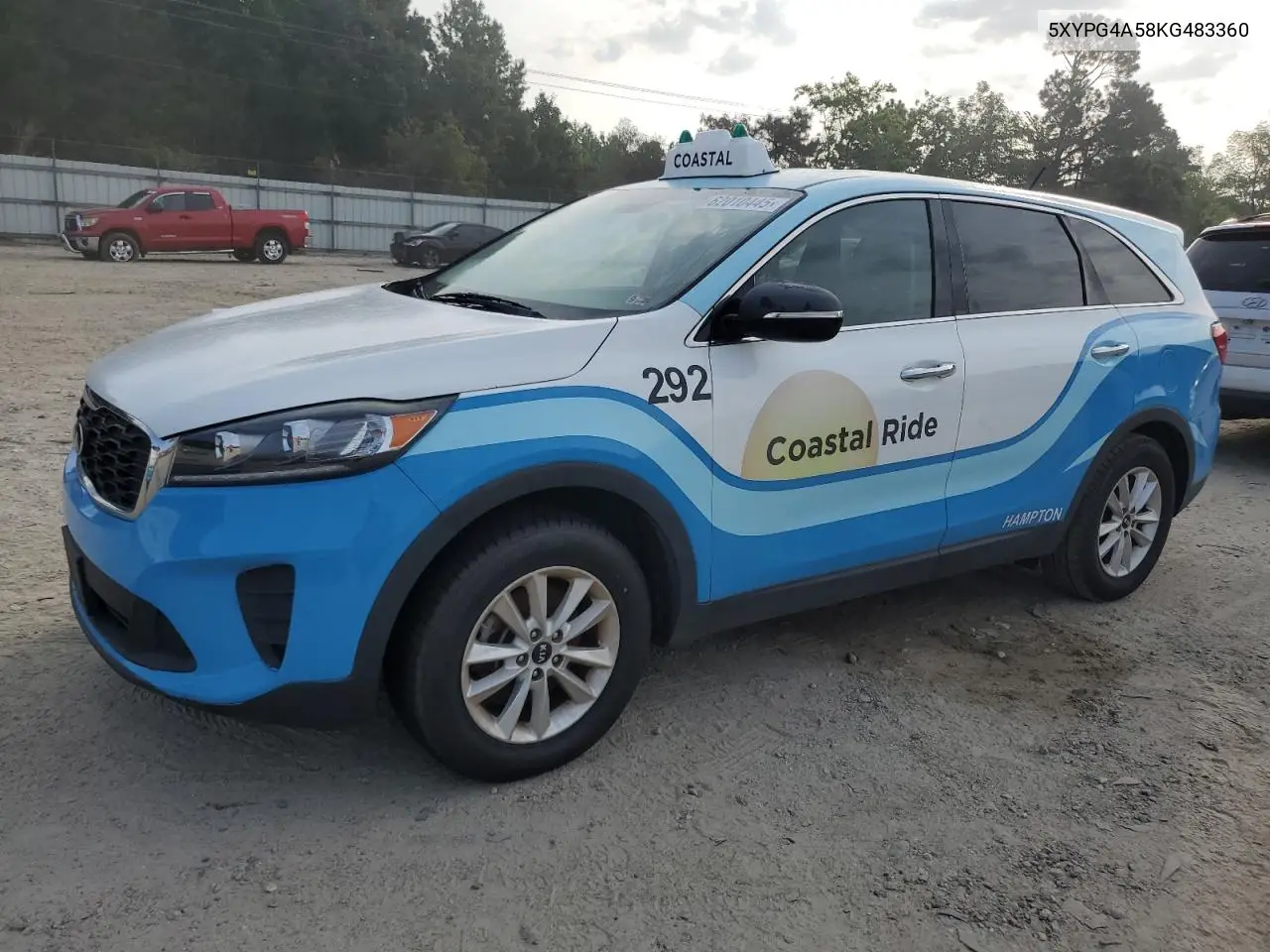 2019 Kia Sorento Lx VIN: 5XYPG4A58KG483360 Lot: 62010445