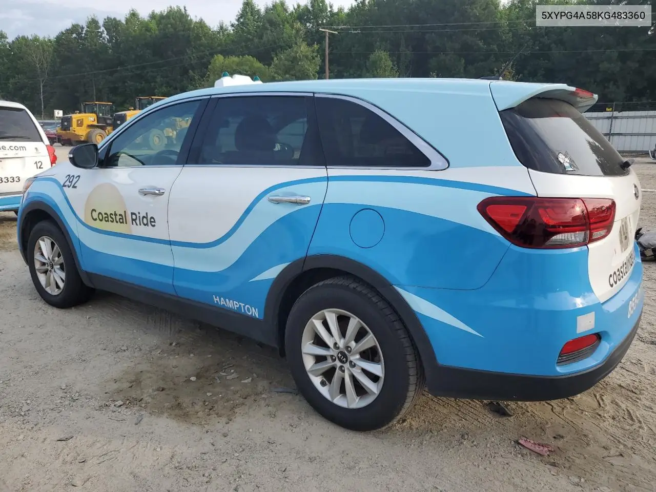 2019 Kia Sorento Lx VIN: 5XYPG4A58KG483360 Lot: 62010445