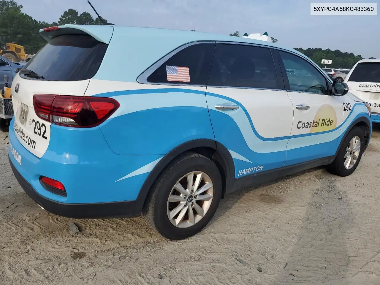 2019 Kia Sorento Lx VIN: 5XYPG4A58KG483360 Lot: 62010445