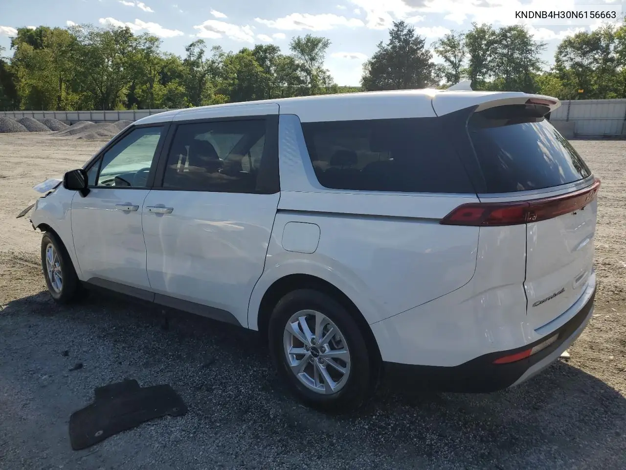 2022 Kia Carnival Lx VIN: KNDNB4H30N6156663 Lot: 57060975