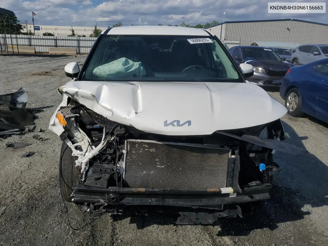 2022 Kia Carnival Lx VIN: KNDNB4H30N6156663 Lot: 57060975