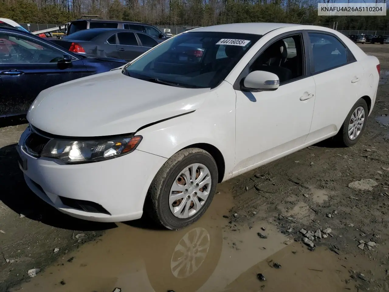 2010 Kia Forte Ex VIN: KNAFU4A26A5110204 Lot: 44416055