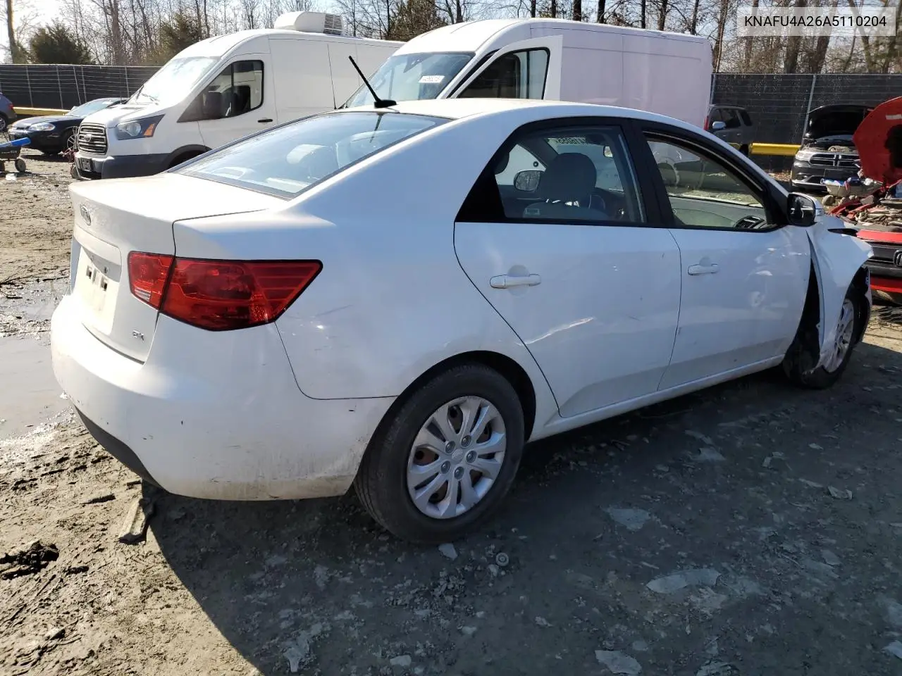 2010 Kia Forte Ex VIN: KNAFU4A26A5110204 Lot: 44416055